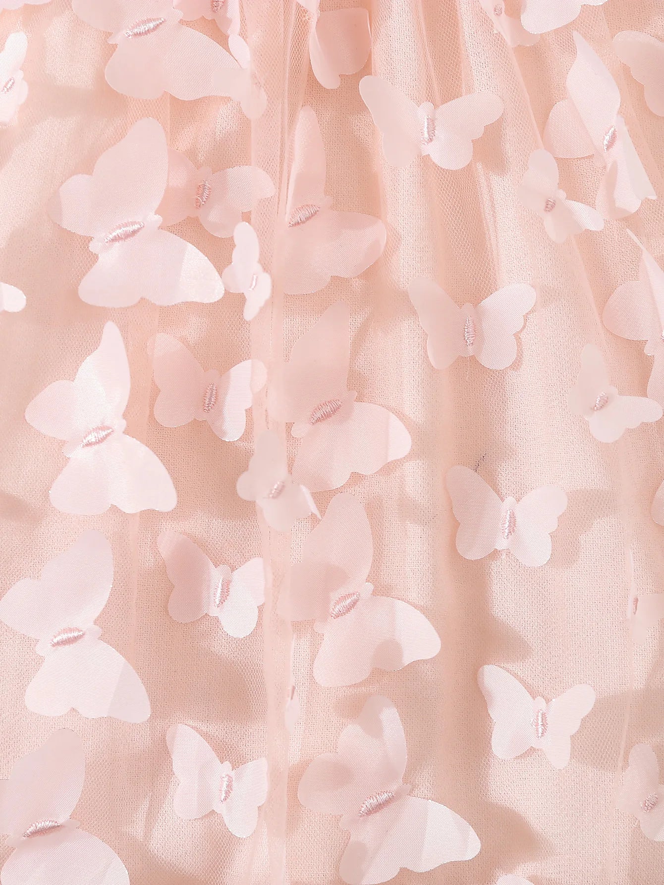 Ropa de verano para niños y niñas, vestido camisola empalmado de malla con decoración de mariposas para bebés, vestido elegante de princesa sin mangas