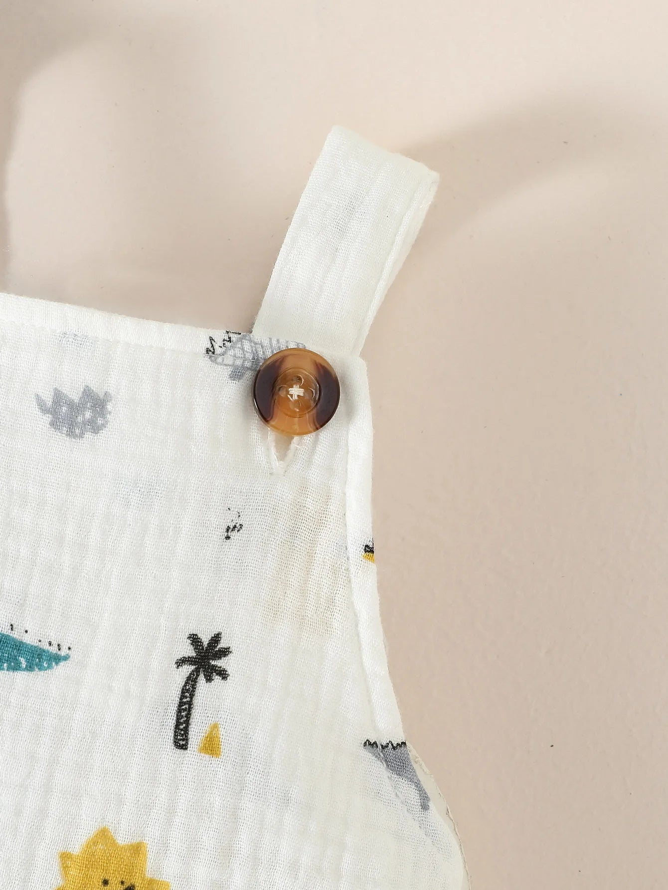 Camiseta de manga corta de verano para bebés, traje de Animal con tirantes para la moda diaria, 2 uds.