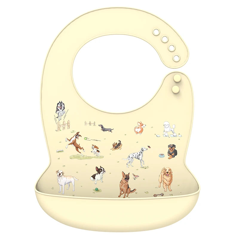Babero de silicona para bebé, Baberos impermeables con goteo de Saliva y plátano, delantales comestibles suaves para alimentación de recién nacido, bufanda ajustable para eructar para bebé