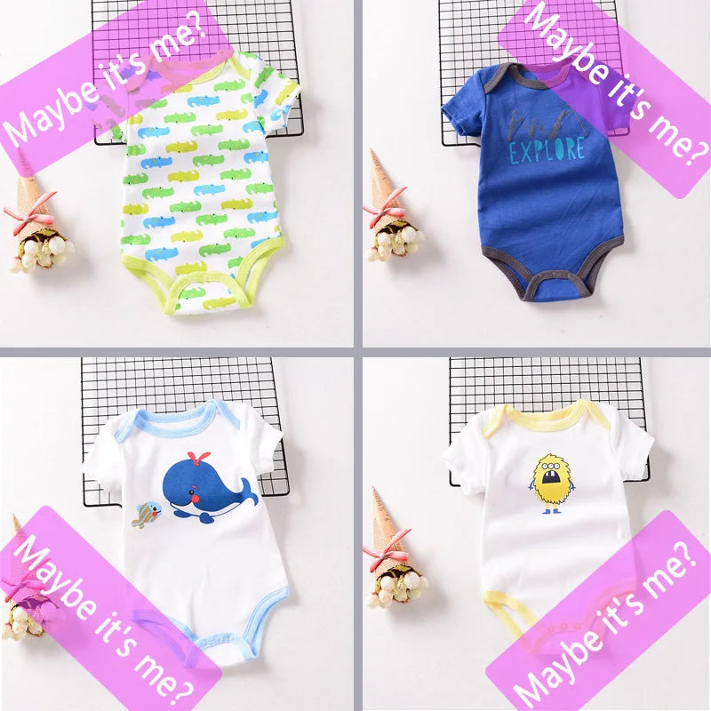 Body de bebé de 1-2 piezas para recién nacidos, pelele de verano para bebé, ropa para niña/niño de 0 a 12M, ropa para recién nacido, ropa infantil suave y ajustada para bebé