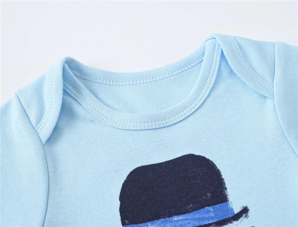 Kavkas 3 6 unids/lote Body para bebé, ropa de algodón de manga corta para recién nacido, monos con estampado de dibujos animados para niño pequeño de verano