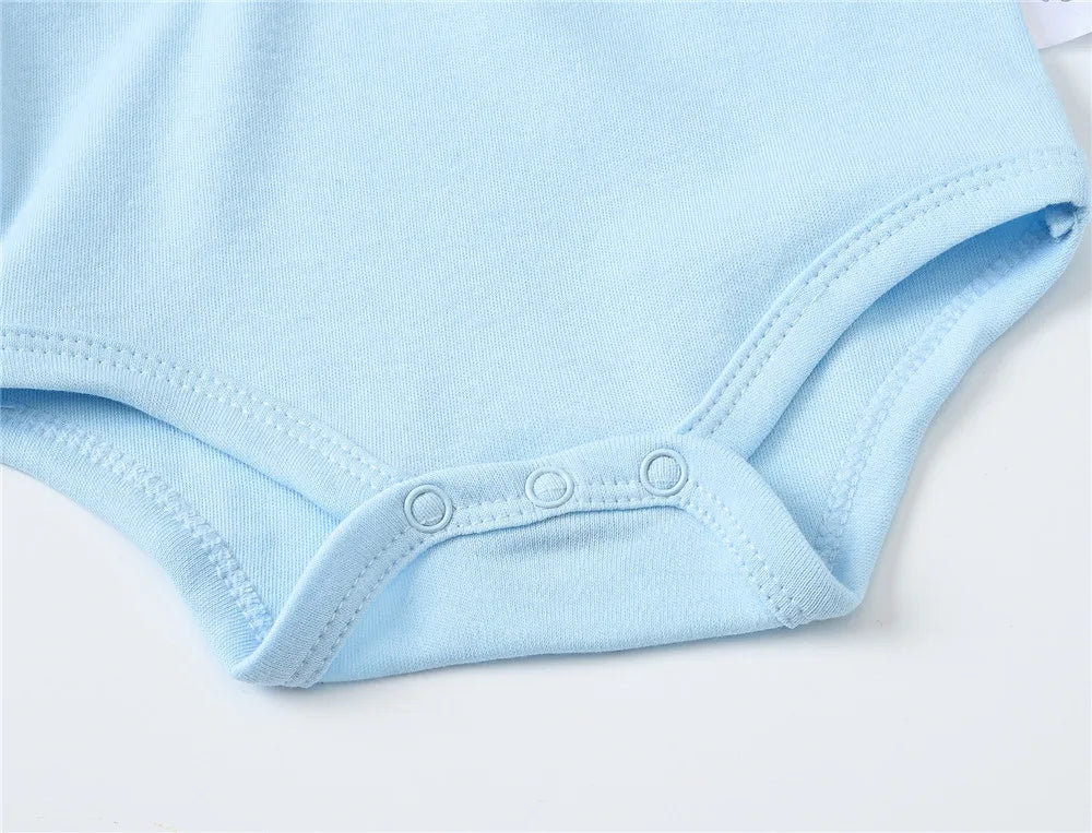 Kavkas 3 6 unids/lote Body para bebé, ropa de algodón de manga corta para recién nacido, monos con estampado de dibujos animados para niño pequeño de verano