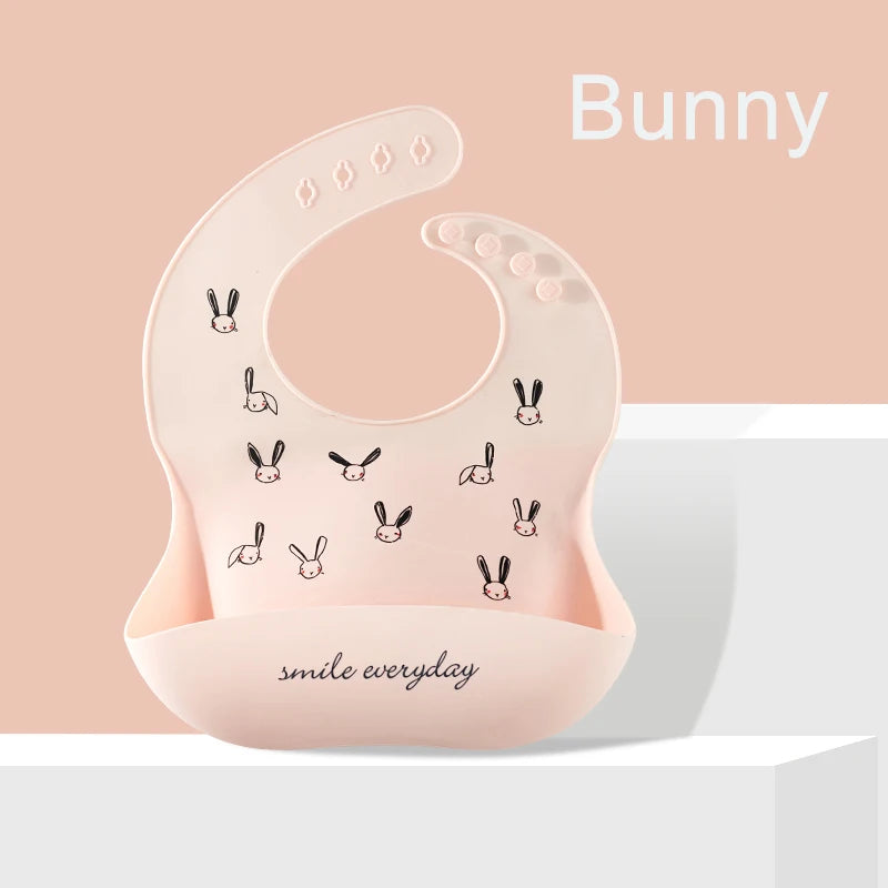 Babero de silicona para bebé, Baberos impermeables con goteo de Saliva y plátano, delantales comestibles suaves para alimentación de recién nacido, bufanda ajustable para eructar para bebé
