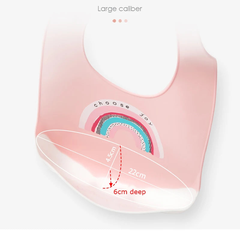Babero de silicona para bebé, Baberos impermeables con goteo de Saliva y plátano, delantales comestibles suaves para alimentación de recién nacido, bufanda ajustable para eructar para bebé