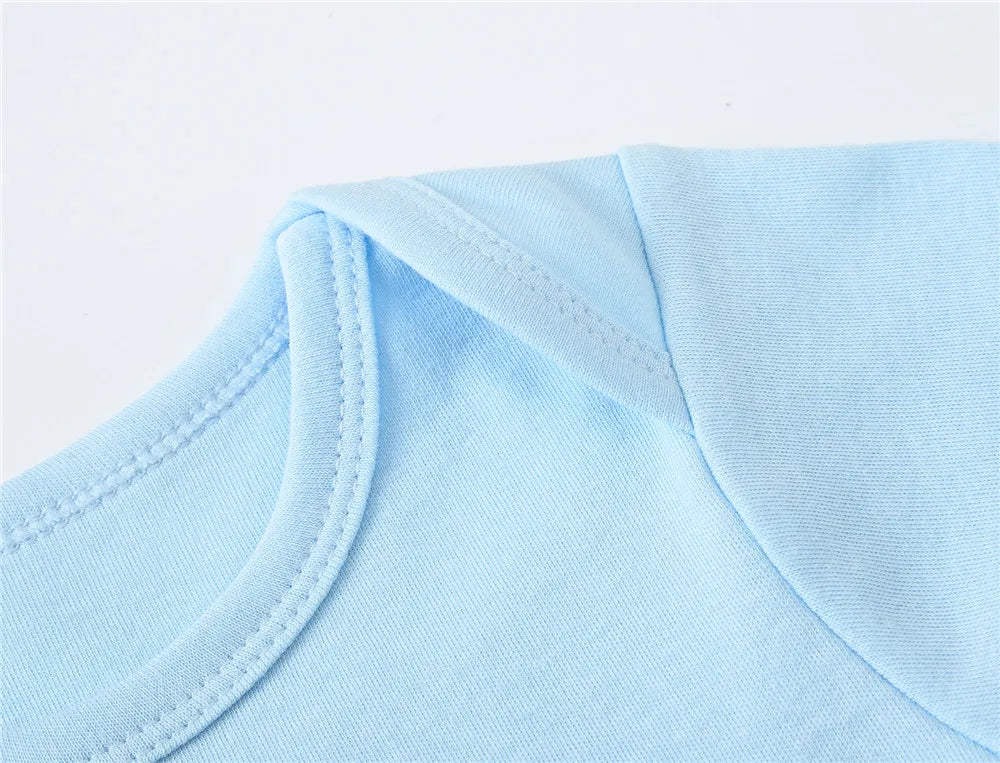 Kavkas 3 6 unids/lote Body para bebé, ropa de algodón de manga corta para recién nacido, monos con estampado de dibujos animados para niño pequeño de verano