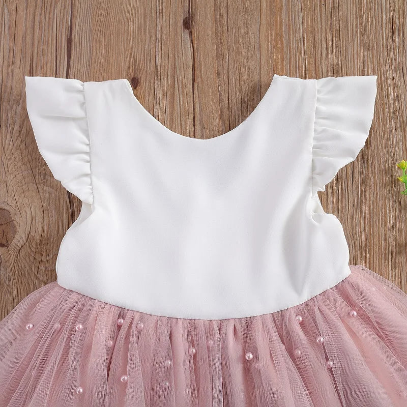 Ropa de verano para bebé, vestido de princesa con lazo, tutú, fiesta, boda, vestidos de desfile, 6M-5T, 2024