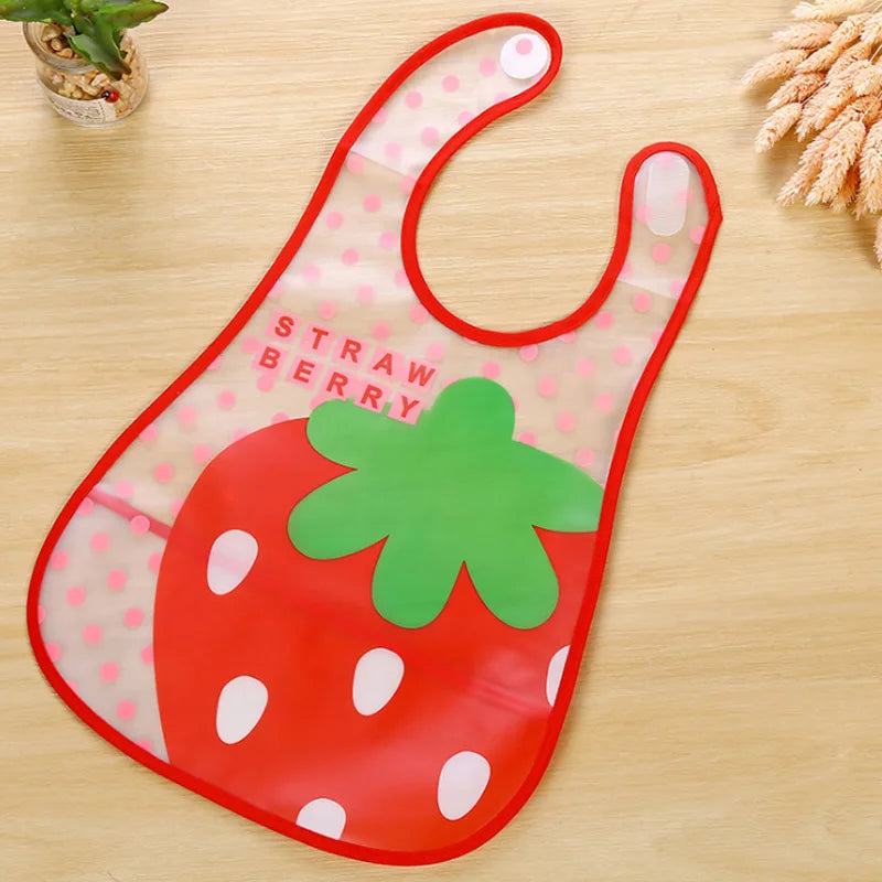 3 unids/lote Baberos impermeables para bebés, niños pequeños, niñas, delantal de alimentación sin mangas, Babero para niños con dibujos de animales