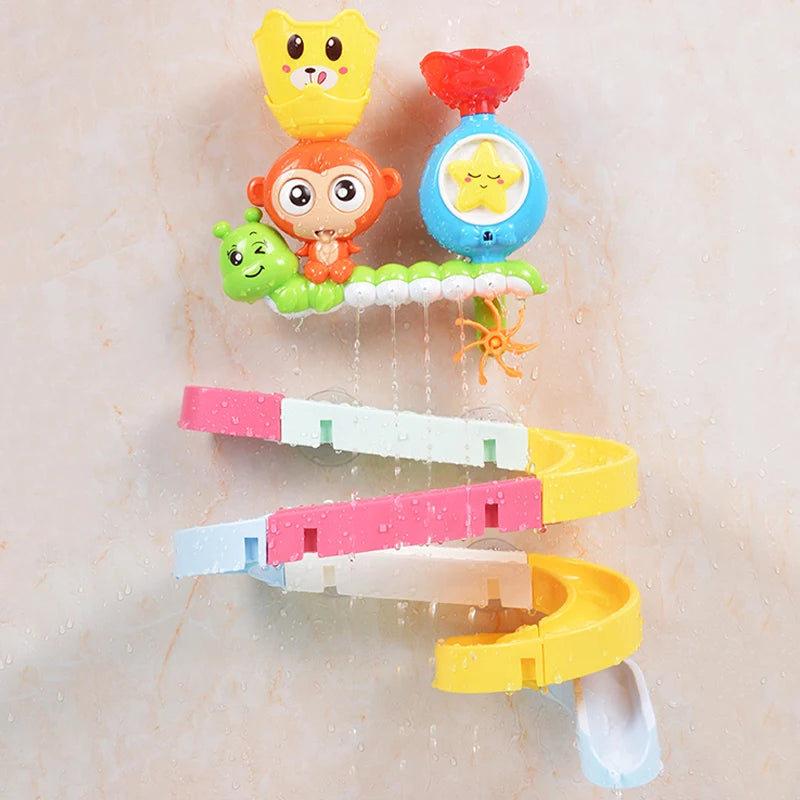 QWZ bebé mono de dibujos animados clásico ducha baño juguete Animal rociador baño natación ducha juguetes educativos para regalo de chico
