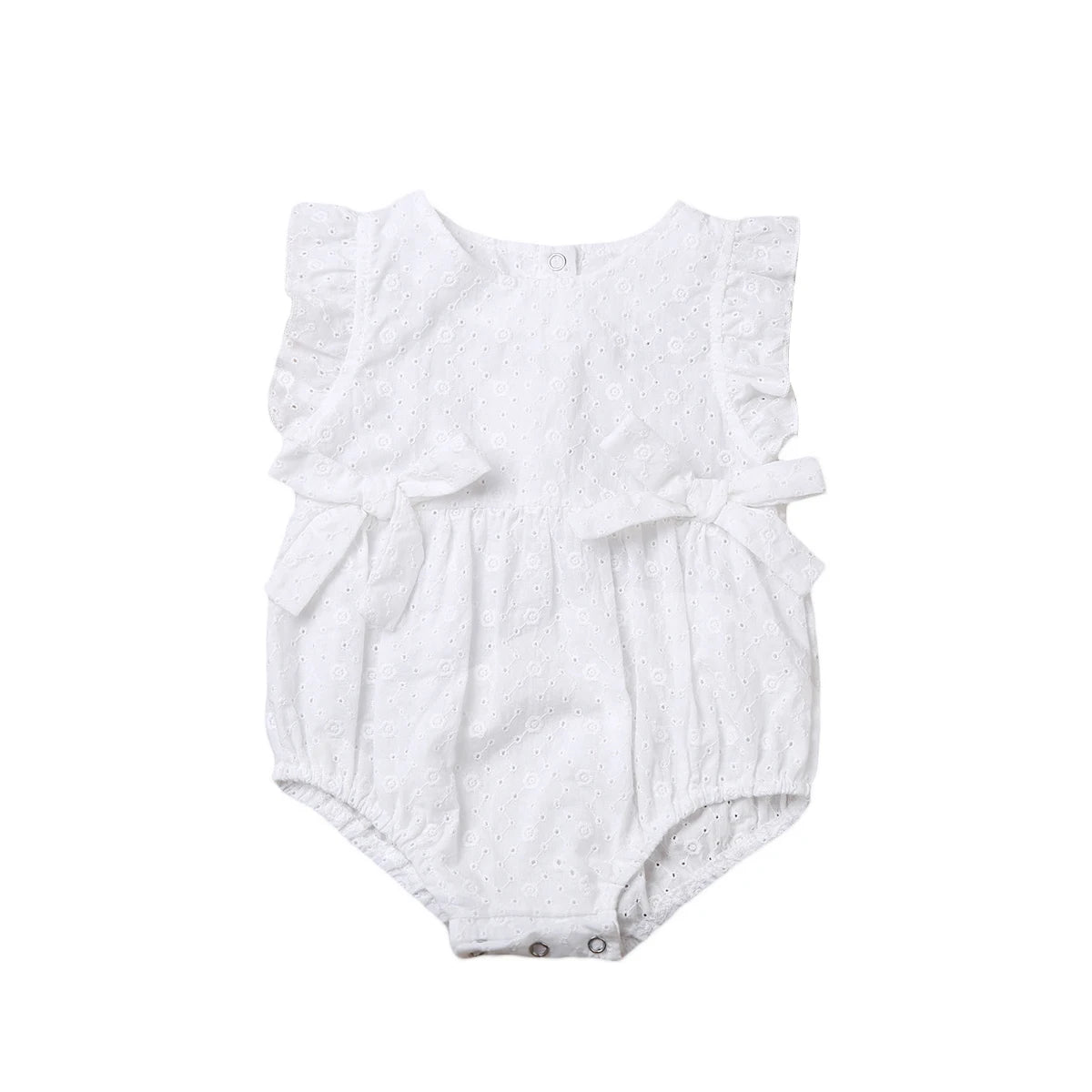 Top para recién nacidos, bebés y niñas, mono calado de una pieza, mono sin mangas de verano de 0 a 24M