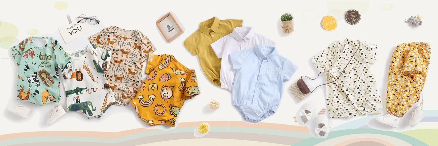 Sanlutoz, monos de verano para bebés, monos de algodón de manga corta para bebés, ropa a cuadros, monos a la moda
