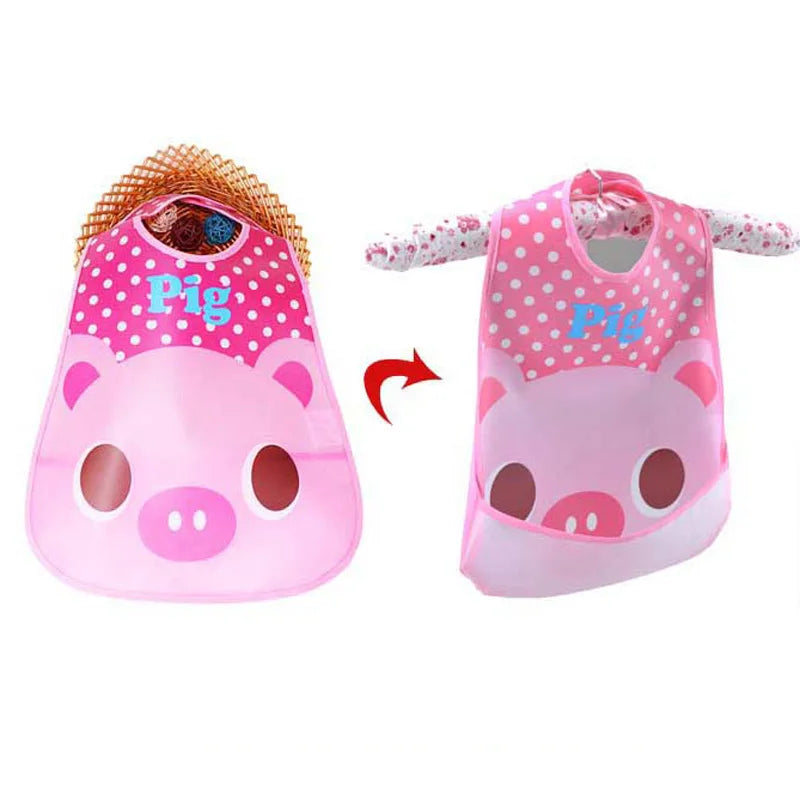 3 unids/lote Baberos impermeables para bebés, niños pequeños, niñas, delantal de alimentación sin mangas, Babero para niños con dibujos de animales