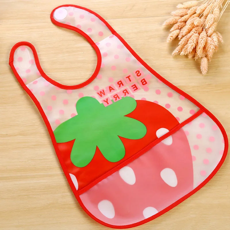 3 unids/lote Baberos impermeables para bebés, niños pequeños, niñas, delantal de alimentación sin mangas, Babero para niños con dibujos de animales