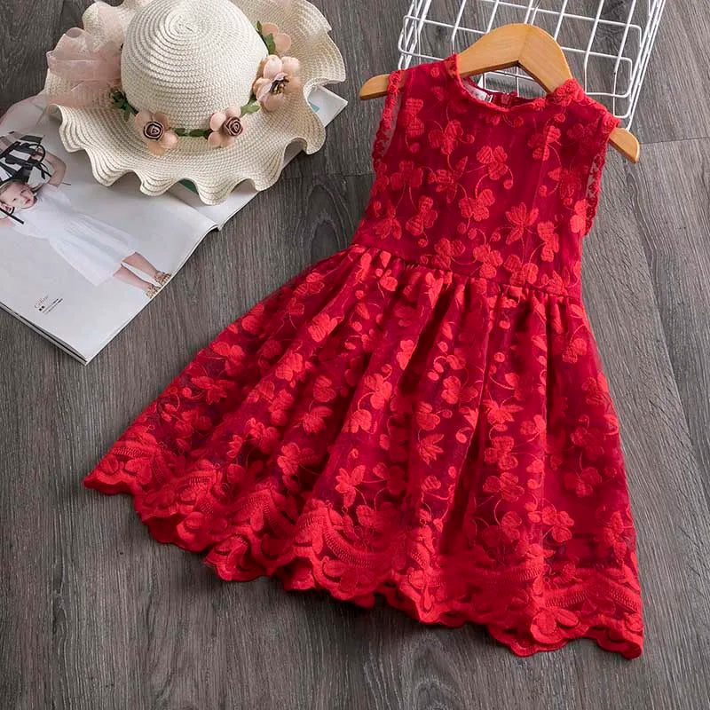 2 to 6 Yrs Girls Summer Dresses Party Fairy Princess Dress Wedding Dress Baby Girl Casual Clothes Kids Butterfly Dress for Girls
