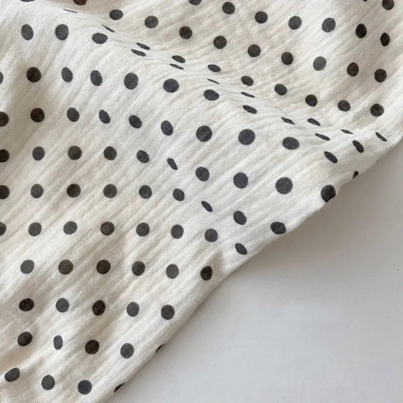 Ropa de verano para bebés, pantalones de lino para niñas, pantalones con estampado dulce, pantalones casuales para niños