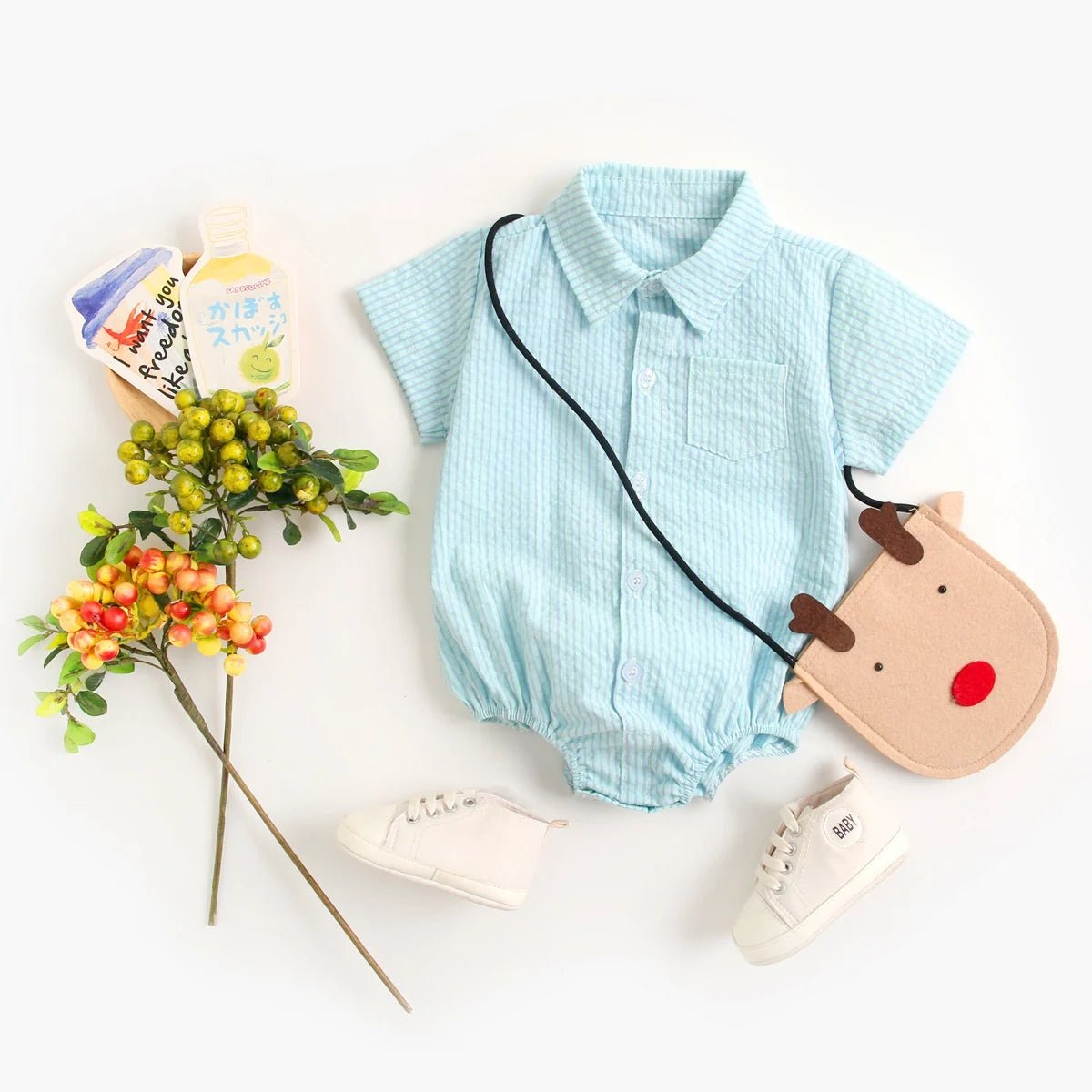 Sanlutoz, monos de verano para bebés, monos de algodón de manga corta para bebés, ropa a cuadros, monos a la moda