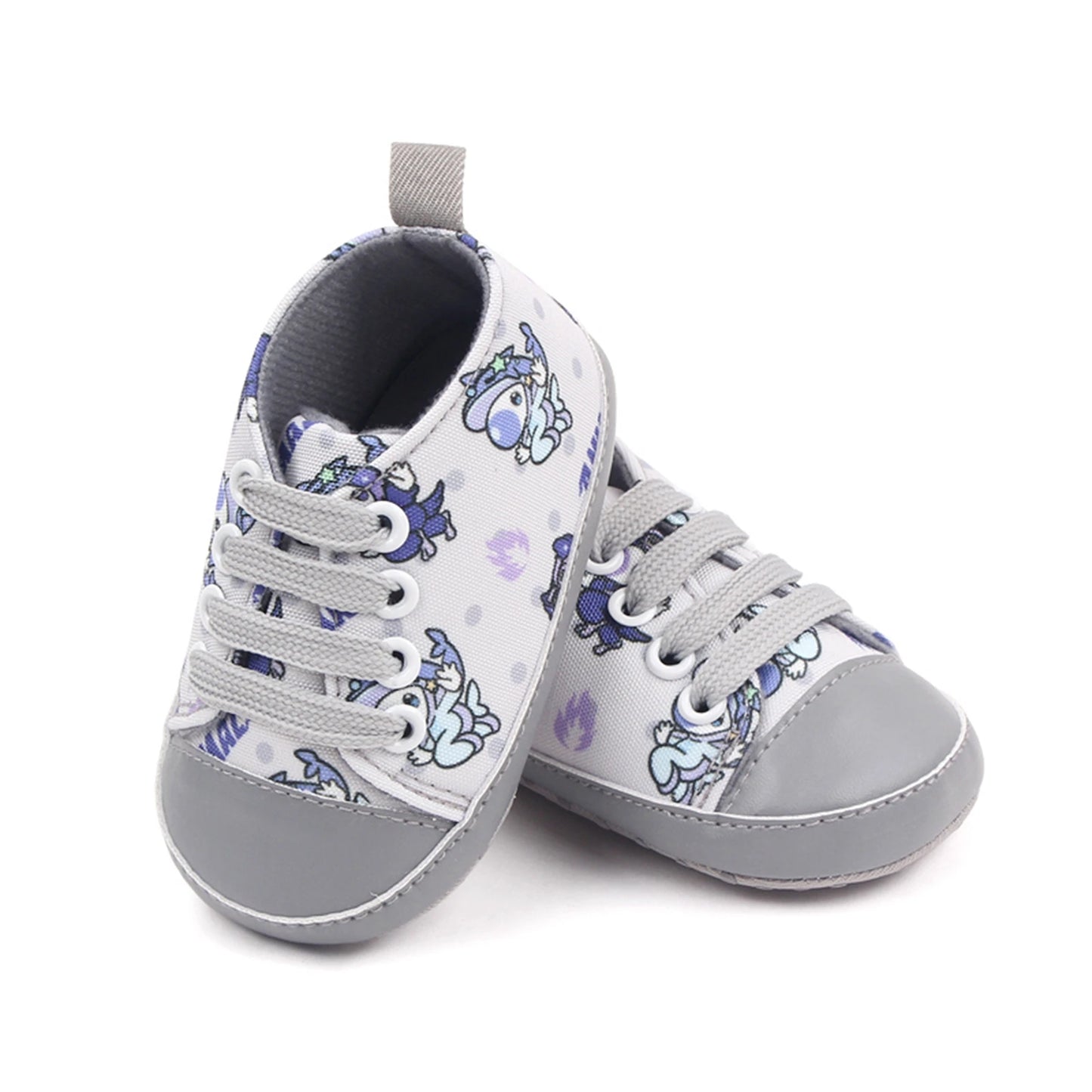 Zapatos de cuna para bebés, niños y niñas, zapatillas con estampado de dibujos animados, zapatillas antideslizantes para primeros pasos de 0 a 18M
