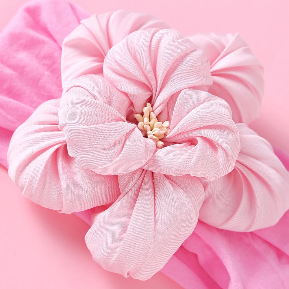 1 Uds. Diadema para recién nacidos y niños pequeños, diadema de nailon suave para niñas, accesorio para el cabello Adorable elástico para uso diario, paquete individual