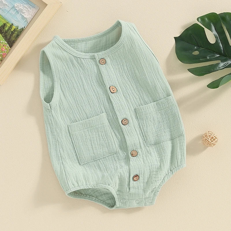 Pudcoco-ropa de verano para bebé y niño, pelele acanalado de manga corta, monos sólidos, traje para niña pequeña, Mono para niña recién nacida de 0 a 18M