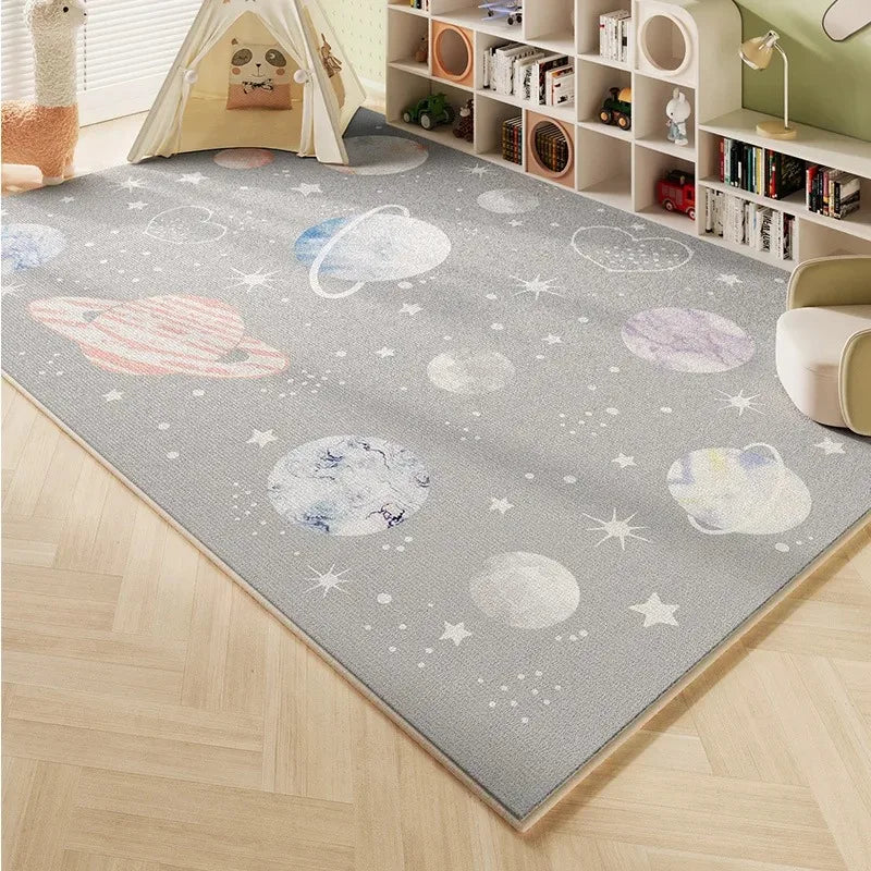 Alfombra de astronautas espaciales para sala de estar, decoración del hogar, sofá, mesa, alfombras de área grande, dormitorio, mesita de noche, alfombrilla para puerta de baño