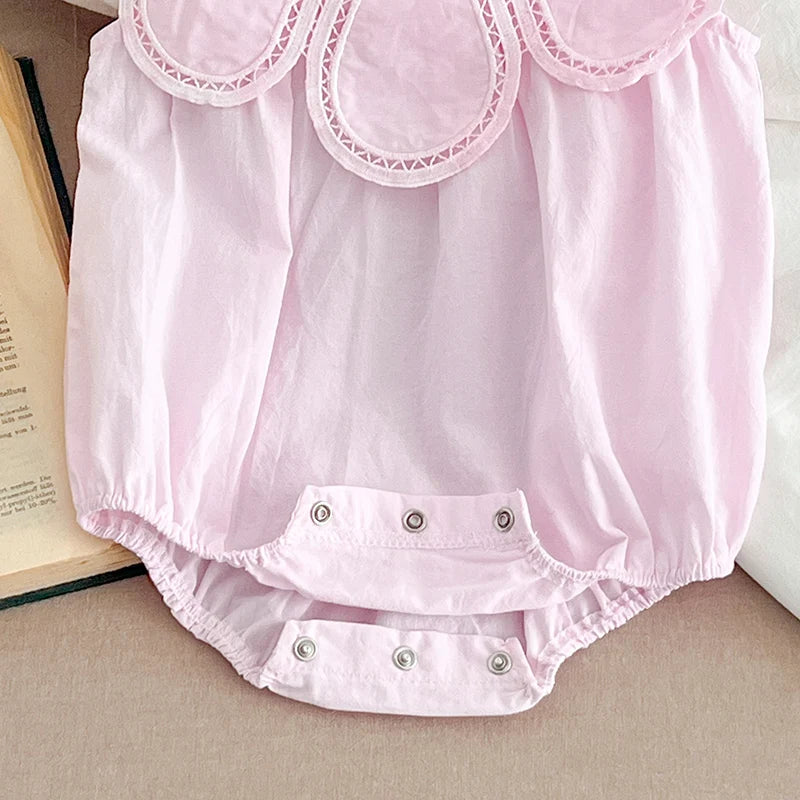 Body de verano para niña pequeña, mono sin mangas de algodón empalmado para niña recién nacida, ropa para niña de 0 a 24 meses, novedad de 2024