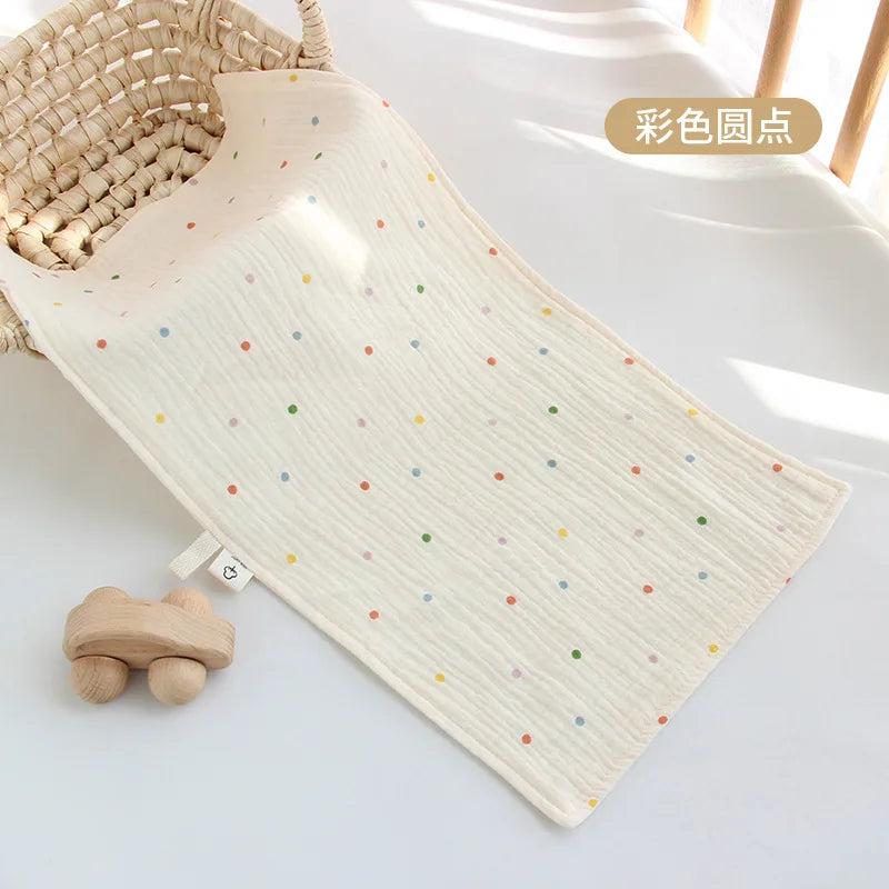 Toalla de muselina de algodón para la cara del bebé, paño largo para eructar para recién nacidos, toallas de mano para guardería, Baberos babeantes, toallita, artículos para bebé