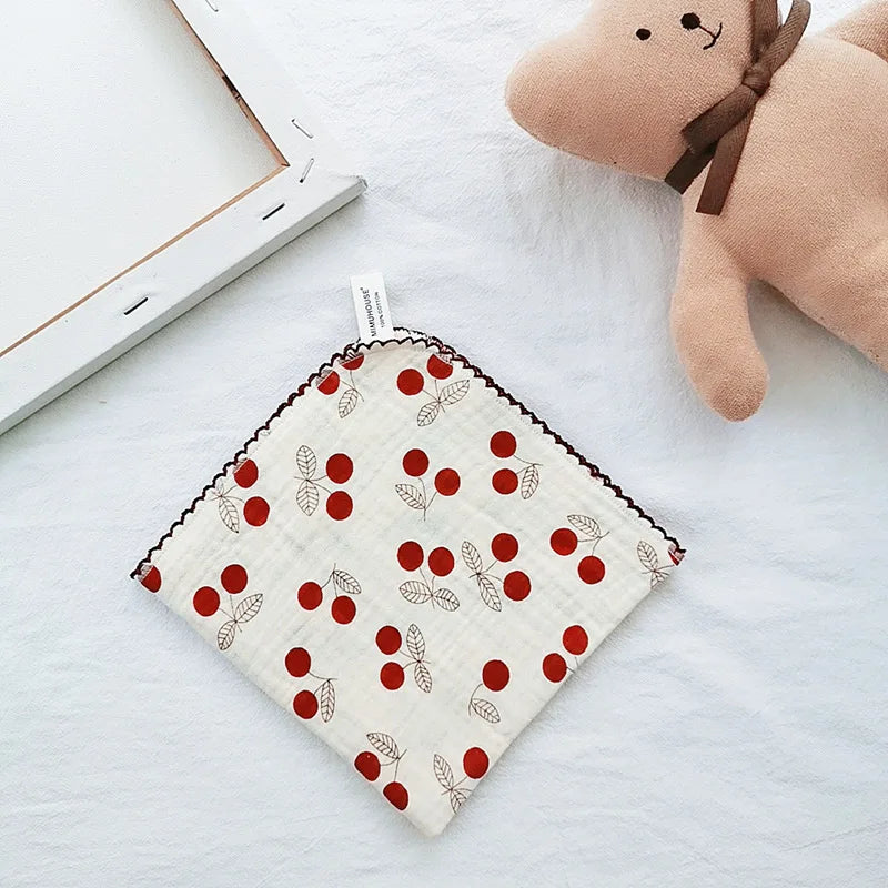 Toalla de algodón para la cara del bebé, artículos para bebé recién nacido, Baberos de muselina de 4 capas para bebé, pañuelo, toalla suave para Saliva, paños triangulares para alimentación y eructar
