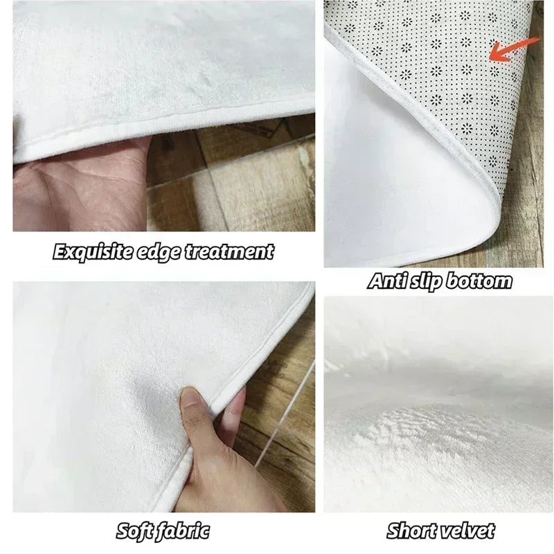 Alfombra de estilo nórdico para habitación de bebé, Alfombra de dibujos animados de animales para dormitorio de niños, alfombra Kawaii para habitación de niñas y niños, Alfombra de juego antideslizante para niños