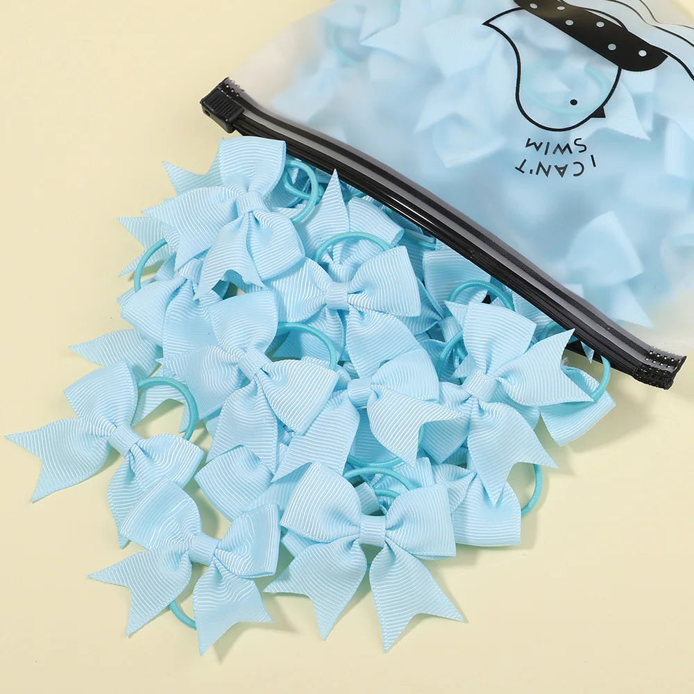 5/10/20 piezas Mini lazos sólidos bandas elásticas para el cabello niños niñas pequeña banda de goma cuerda para el cabello Cola de Caballo titular accesorios para el cabello