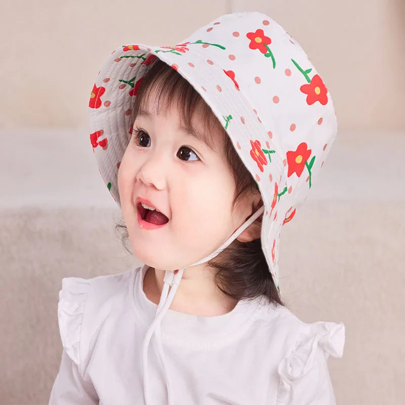 Sombrero de Sol de Panamá para bebé, gorra de pescador de dibujos animados para niño y niña, sombrero de cubo para bebé al aire libre, novedad de verano y otoño