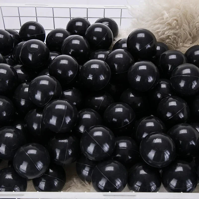 50 Uds. Bolas de plástico de colores para bebé, piscina de agua, pelota de ola oceánica, piscina para niños con aro de baloncesto, casa de juegos, tiendas de campaña al aire libre, accesorios de juguete