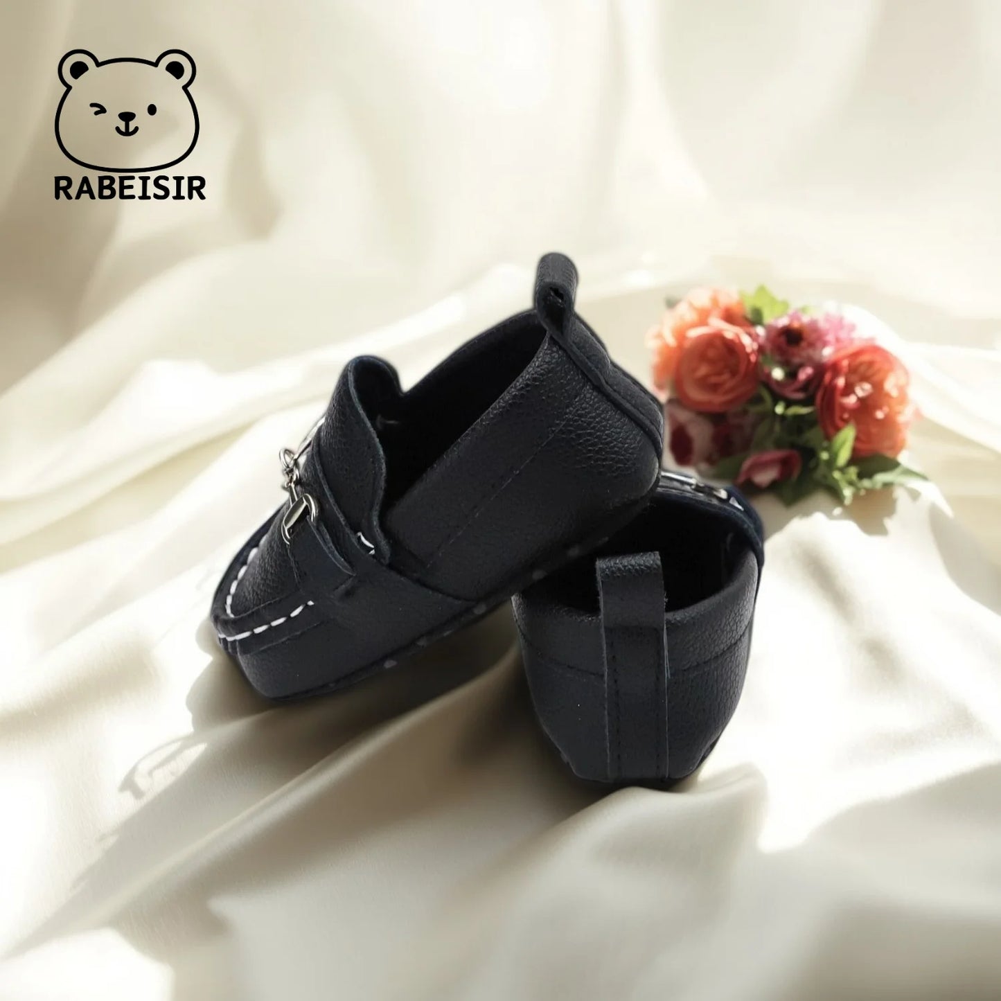 Zapatos mocasines informales sin cordones para bebés, zapatos planos antideslizantes ligeros y cómodos para caminar en interiores y exteriores, primavera