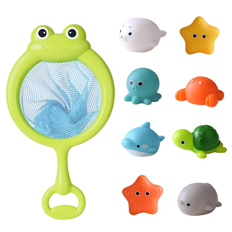 Juguetes con luz LED para bebé, animales bonitos, juguete de baño, agua de natación, flotador de goma suave, pato luminoso de inducción para niños, regalos divertidos