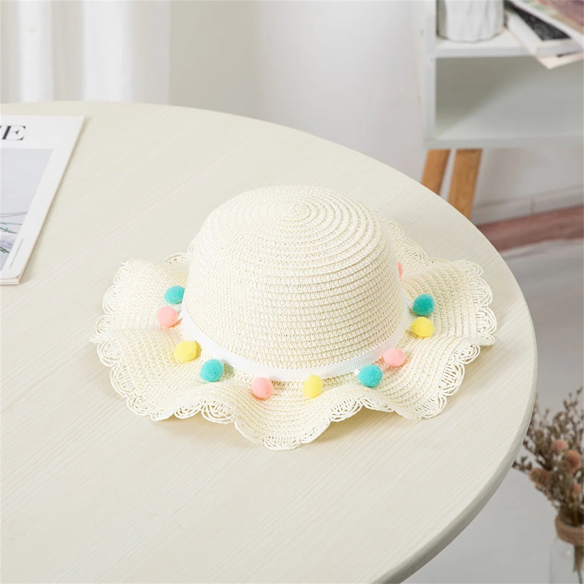 Niños Niñas moda de verano niños protector solar sombrero de paja bolsa para niñas sombrero fresco niña lindo transpirable BabyAccessories