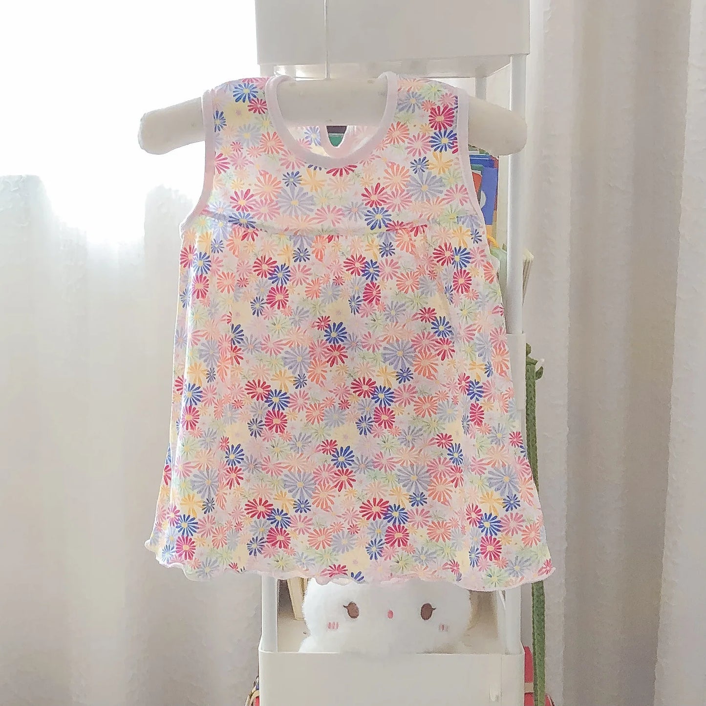 Vestido de algodón para bebé, ropa infantil de moda, estilo floral, Princesa, novedad de verano
