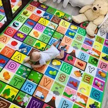 Alfombra de juegos para bebés, alfombra de animales de doble cara para niños, juguetes educativos para niños, suelo suave, alfombra para gatear, juego de actividades, gimnasio