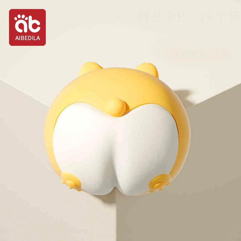 AIBEDILA niños silicona anticolisión ángulo dibujos animados lindo protección de seguridad esquina mesa pasta juegos de protección de seguridad para bebés