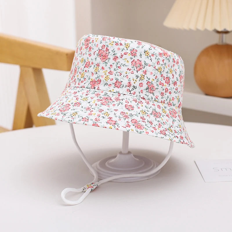 Sombrero de Sol de Panamá para bebé, gorra de pescador de dibujos animados para niño y niña, sombrero de cubo para bebé al aire libre, novedad de verano y otoño