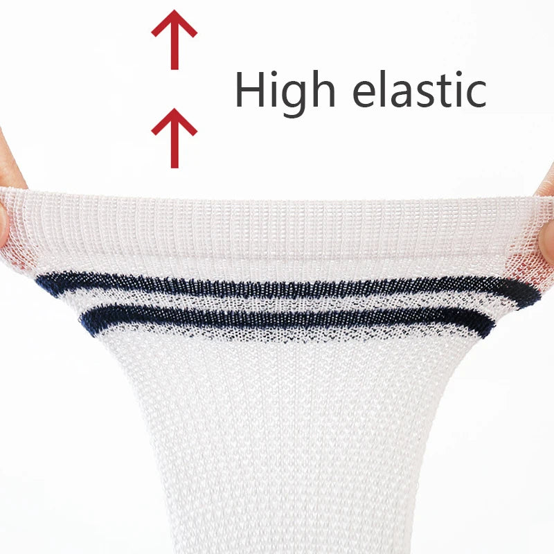 Calcetines de tubo largo para bebé, calcetines transpirables de verano para niños, medias de algodón suave para bebé, calcetines para bebés