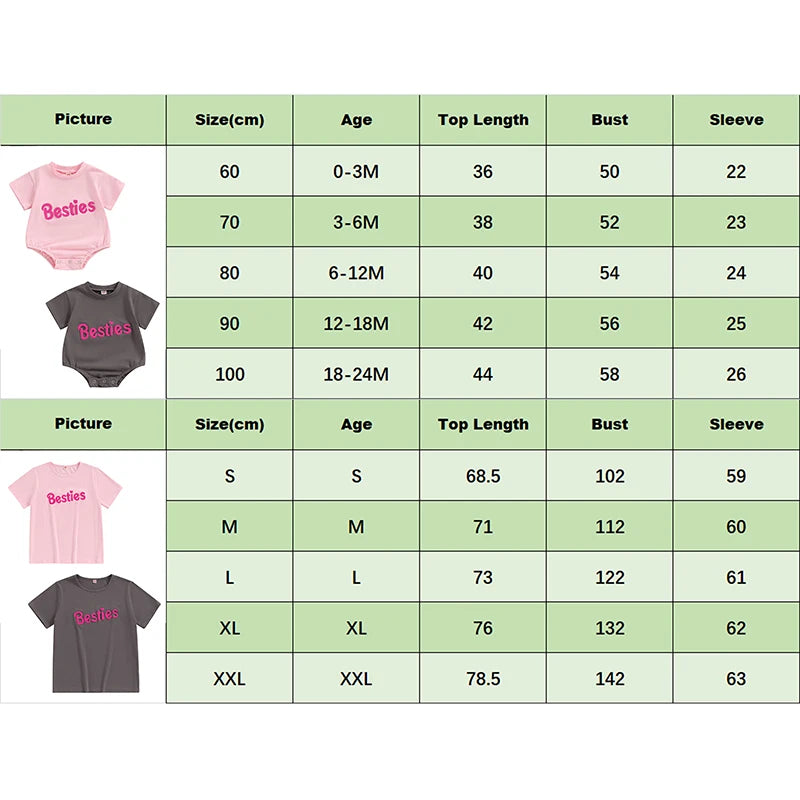 Ropa a juego para madre e hija, camiseta de manga corta con bordado de letras y cuello redondo para verano