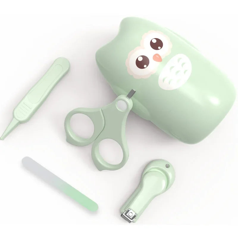 Tijeras para uñas para bebés recién nacidos, herramientas para el cuidado de las uñas, tijeras para uñas portátiles de seguridad para niños, pinzas recortadoras con caja, juego de Arte de uñas para niños
