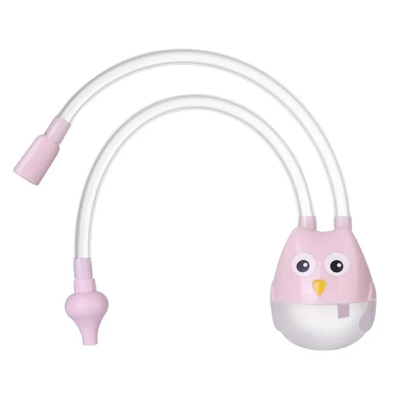 Aspirador Nasal para bebé, limpiador de absorción Nasal tipo succión bucal para bebé, tubo de succión Booger de silicona antireflujo