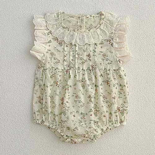 Body de verano para niña pequeña, mono sin mangas de algodón empalmado para niña recién nacida, ropa para niña de 0 a 24 meses, novedad de 2024