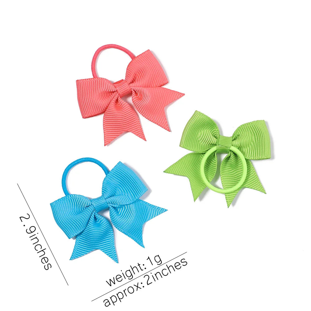 5/10/20 piezas Mini lazos sólidos bandas elásticas para el cabello niños niñas pequeña banda de goma cuerda para el cabello Cola de Caballo titular accesorios para el cabello