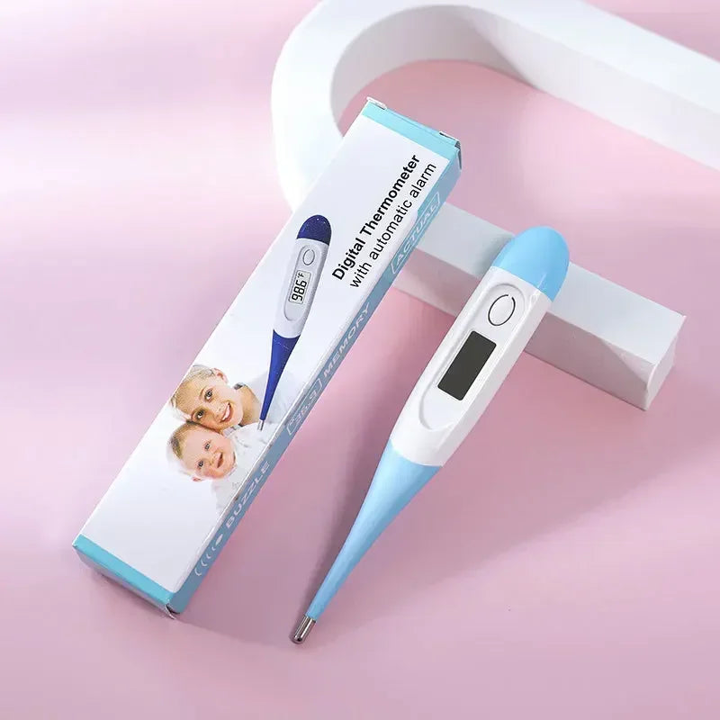 Termómetro Digital electrónico, cabezal suave, botiquín de primeros auxilios para el hogar, instrumento de medición de temperatura de axila Oral para cabeza de bebé y adulto