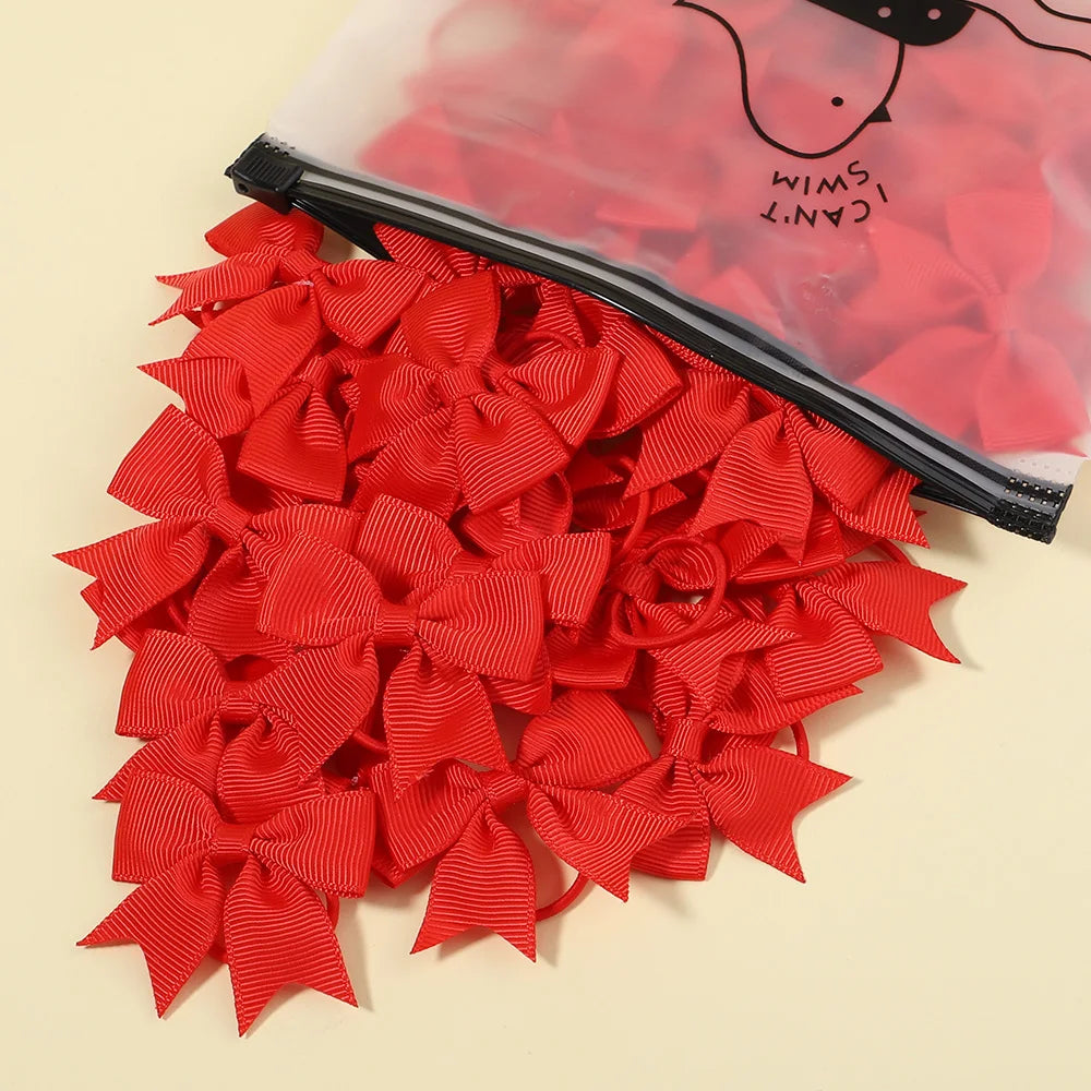 5/10/20 piezas Mini lazos sólidos bandas elásticas para el cabello niños niñas pequeña banda de goma cuerda para el cabello Cola de Caballo titular accesorios para el cabello