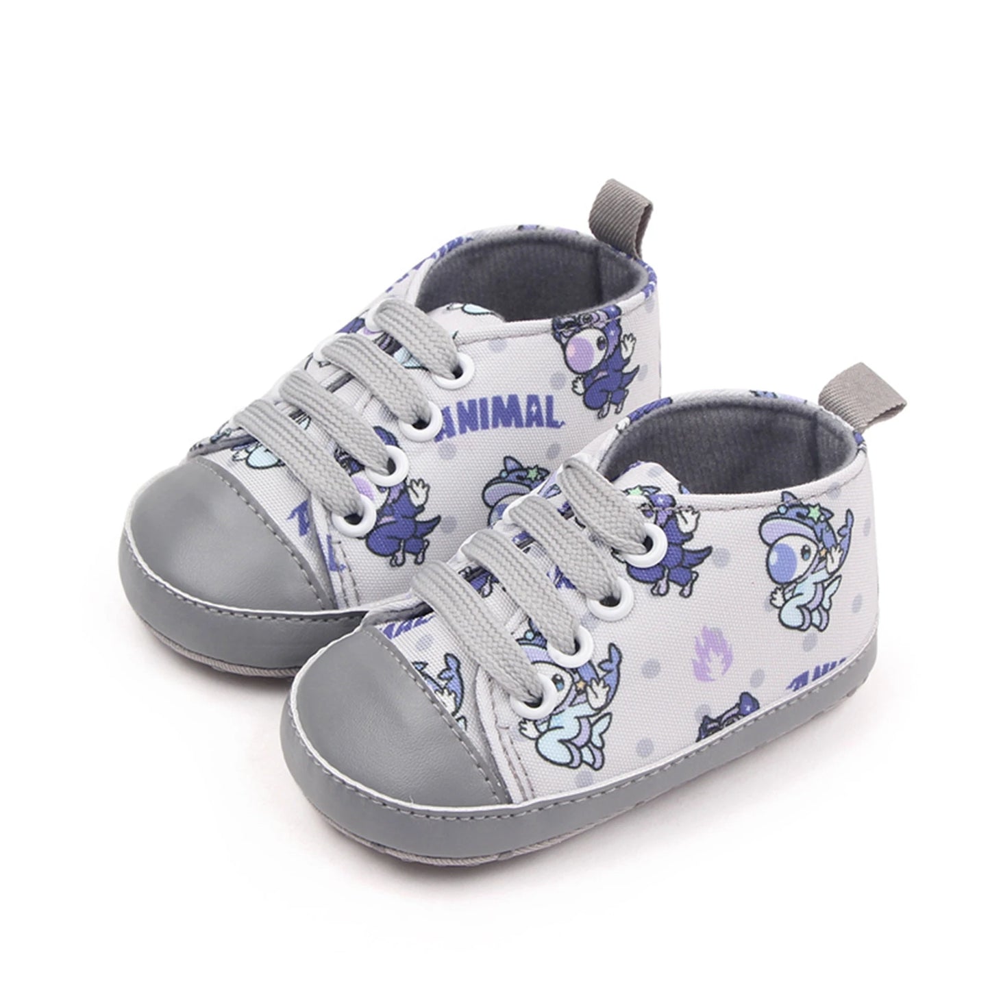 Zapatos de cuna para bebés, niños y niñas, zapatillas con estampado de dibujos animados, zapatillas antideslizantes para primeros pasos de 0 a 18M