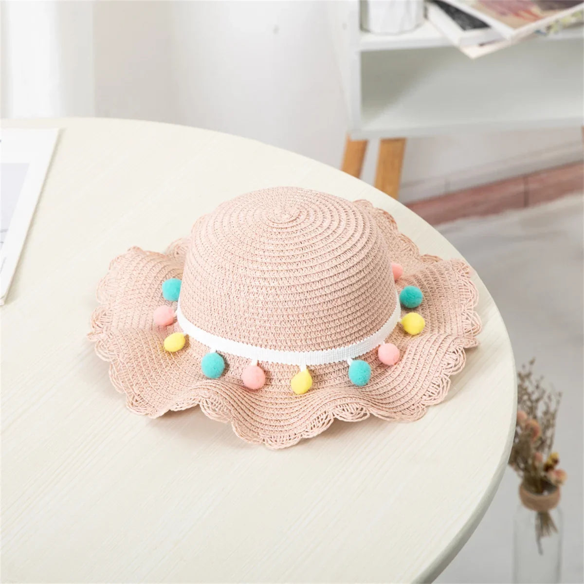 Niños Niñas moda de verano niños protector solar sombrero de paja bolsa para niñas sombrero fresco niña lindo transpirable BabyAccessories
