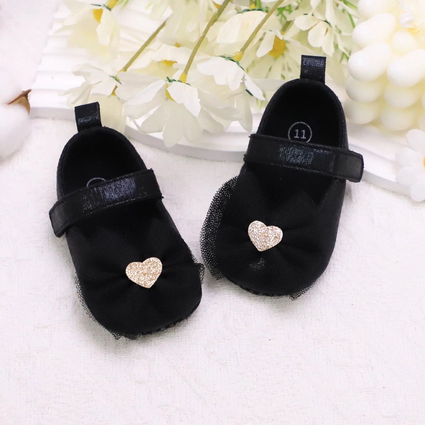 Zapatos de paso para bebé, primer par de zapatos para niños pequeños, zapatos de bebé, zapatos de moda antideslizantes transpirables para niñas, estilo de encaje de princesa