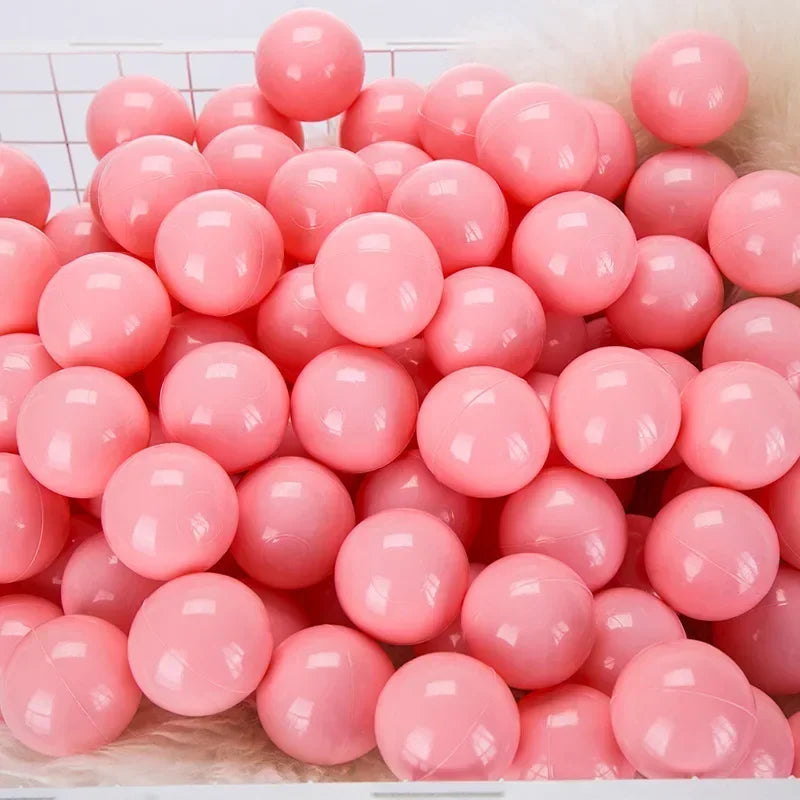50 Uds. Bolas de plástico de colores para bebé, piscina de agua, pelota de ola oceánica, piscina para niños con aro de baloncesto, casa de juegos, tiendas de campaña al aire libre, accesorios de juguete