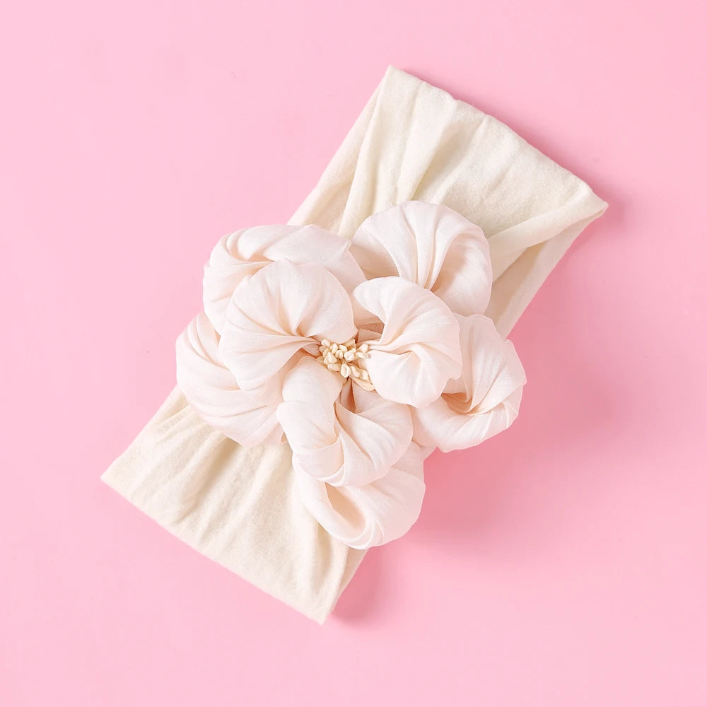 1 Uds. Diadema para recién nacidos y niños pequeños, diadema de nailon suave para niñas, accesorio para el cabello Adorable elástico para uso diario, paquete individual